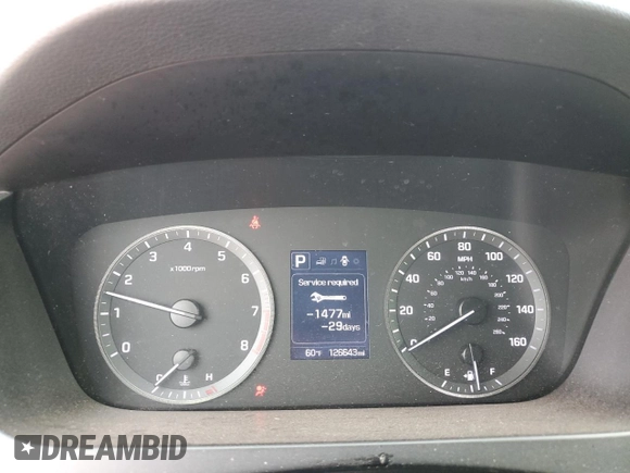2017 Hyundai Sonata 2.4L with VIN 5NPE24AF9HH581331, listed as a Copart auction lot 45404485 with 126,643 mi miles and Salvage Title. Bid and sale history available at carsss.com. Image 9.