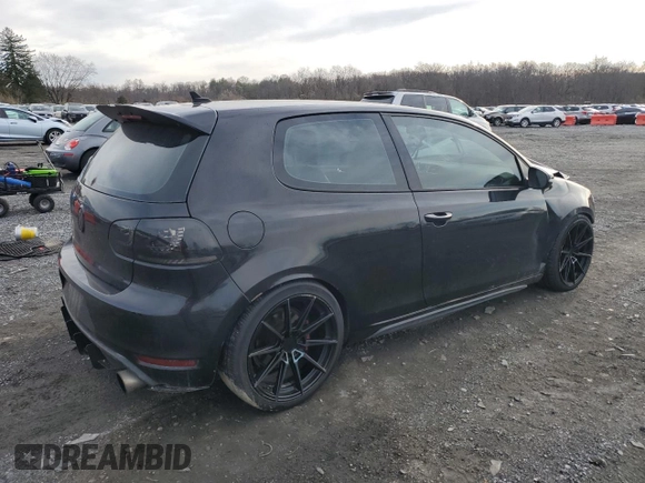 2012 Volkswagen GTI w/Conv & Sunroof with VIN WVWEV7AJ5CW263299, listed as a Copart auction lot 82613574 with 121,505 mi miles and Salvage title. Bid and sale history available at DreamBid. Image 3.