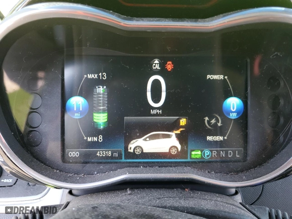2016 Chevrolet Spark EV LT with VIN KL8CL6S05GC636063, listed as a Copart auction lot 49895365 with 43318 miles and Clean Title. Bid and sale history available at carsss.com. Image 9.