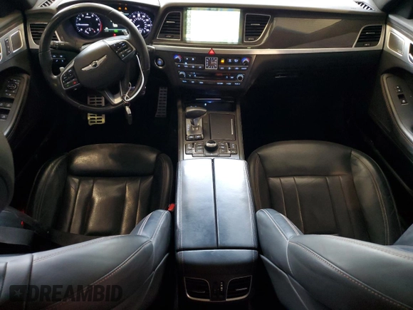 2018 Genesis G80 Sport with VIN KMHGN4JB3JU280347, listed as a Copart auction lot 57339575 with 71,023 mi miles and Salvage title. Bid and sale history available at DreamBid. Image 8.