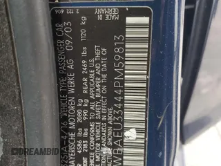 2004 BMW 3 Series 325xi with VIN WBAEU33444PM59813, listed as a Copart auction lot 53677725 with 169,780 mi miles and Salvage Title. Bid and sale history available at carsss.com. Image 15.