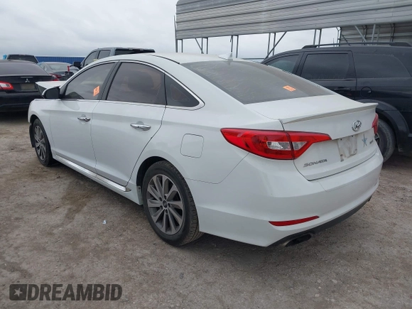 2015 Hyundai Sonata Limited with VIN 5NPE34AF8FH043701, listed as a IAAI auction lot 42031281 with 175,210 mi miles and . Bid and sale history available at carsss.com. Image 3.