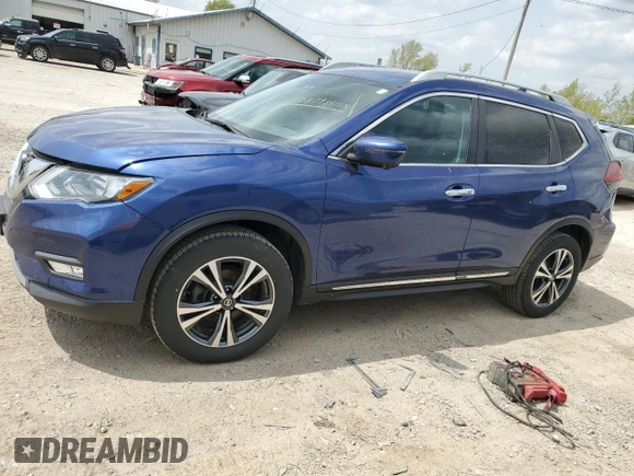 2018 Nissan Rogue SV with VIN 5N1AT2MV9JC734435, listed as a Copart auction lot 54793815 with 227,028 mi miles and Clean Title. Bid and sale history available at carsss.com. Image 1.