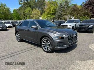 2019 Audi Q8 Prestige z VIN WA1CVAF10KD011090, wystawiony jako Copart lot #57176765 z przebiegiem 87 992 mil mil oraz Tytuł czysty. Historia ofert i sprzedaży dostępna na DreamBid. Obrazek 1.