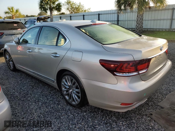 2017 Lexus LS with VIN JTHBL5EF5H5145462, listed as a Copart auction lot 74207494 with 0 mi miles and Salvage Title. Bid and sale history available at carsss.com. Image 2.