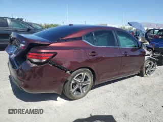2024 Nissan Sentra SV with VIN 3N1AB8CV2RY242542, listed as a Copart auction lot 61614795 with 5,960 mi miles and Salvage title. Bid and sale history available at DreamBid. Image 3.