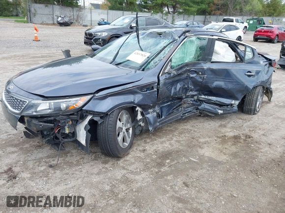 2015 Kia Optima with VIN KNAGM4AD4F5087986, listed as a IAAI auction lot 42037820 with 82,120 mi miles and . Bid and sale history available at DreamBid. Image 2.