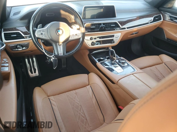 2020 BMW 7 Series 750i xDrive with VIN WBA7U2C0XLGM27270, listed as a Copart auction lot 77241404 with 68,998 mi miles and Salvage Title. Bid and sale history available at carsss.com. Image 8.