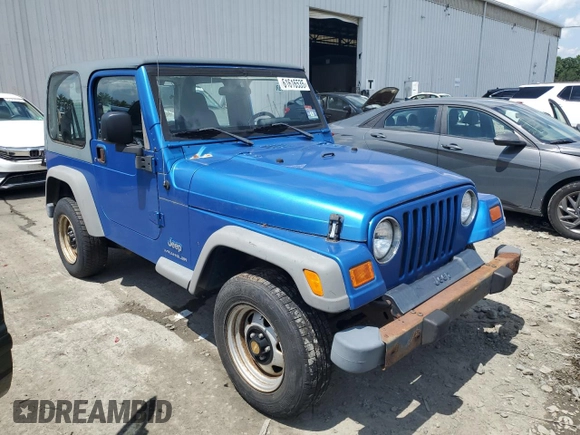 2003 Jeep Wrangler SE with VIN 1J4FA291X3P318888, listed as a Copart auction lot 61616535 with Not provided miles and Clean title. Bid and sale history available at DreamBid. Image 4.