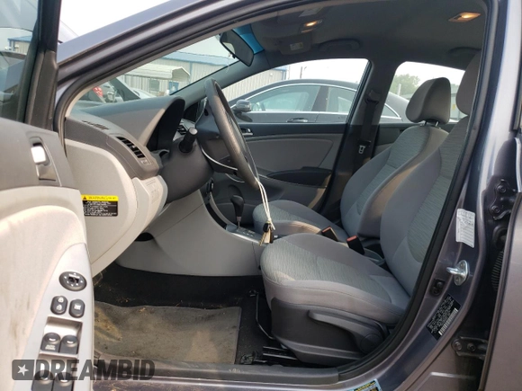 2017 Hyundai Accent SE with VIN KMHCT4AE8HU292258, listed as a Copart auction lot 58053353 with 26,635 mi miles. Bid and sale history available at carsss.com. Image 7.