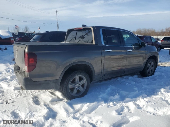 2022 Honda Ridgeline RTL-E with VIN 5FPYK3F70NB011695, listed as a Copart auction lot 42518495 with 39,853 mi miles and Clean Title. Bid and sale history available at carsss.com. Image 3.