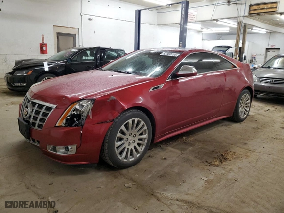 2012 Cadillac CTS Coupe Performance with VIN 1G6DL1E31C0156430, listed as a Copart auction lot 82388734 with 154,444 mi miles and Salvage Title. Bid and sale history available at carsss.com. Image 1.
