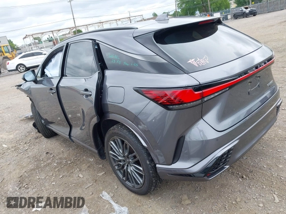 2023 Lexus RX 500h F Sport Performance with VIN 2T2BCMEA8PC001532, listed as a IAAI auction lot 42674608 with 22,051 mi miles and . Bid and sale history available at DreamBid. Image 3.