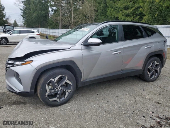 2022 Hyundai Tucson Hybrid SEL Convenience with VIN KM8JFCA18NU036476, listed as a Copart auction lot 49847165 with 49,247 mi miles and Salvage Title. Bid and sale history available at carsss.com. Image 1.