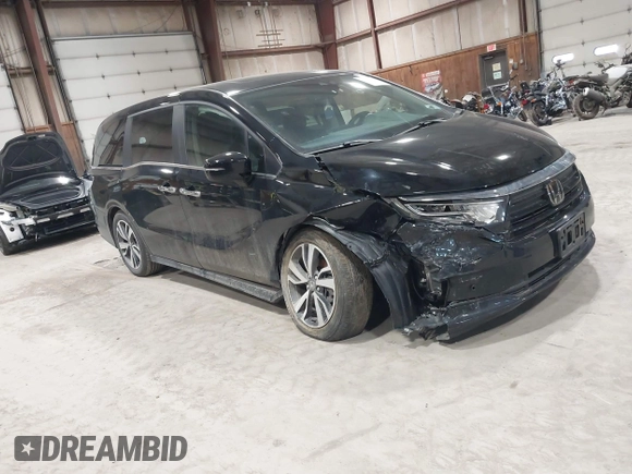 2024 Honda Odyssey Touring z VIN 5FNRL6H80RB044915, wystawiony jako IAAI lot #41921539 z przebiegiem 13 425 mil mil oraz . Historia ofert i sprzedaży dostępna na DreamBid. Obrazek 1.