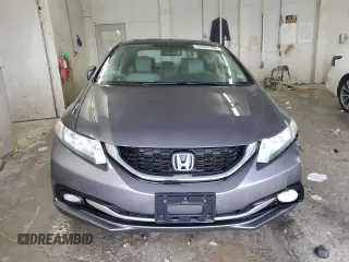 2015 Honda Civic Sedan EX-L with VIN 19XFB2F96FE077350, listed as a Copart auction lot 52552785 with 135,917 mi miles and Salvage Title. Bid and sale history available at carsss.com. Image 5.