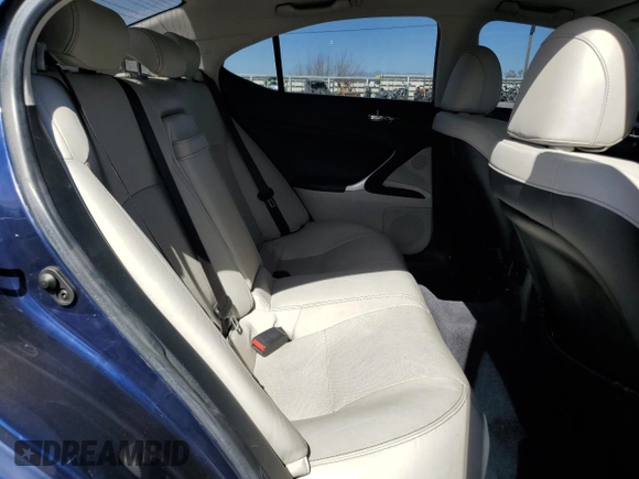 2012 Lexus IS 350 with VIN JTHBE5C27C5029490, listed as a Copart auction lot 46371965 with 83,548 mi miles and Salvage title. Bid and sale history available at DreamBid. Image 10.