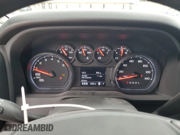 2024 Chevrolet Silverado 1500 Custom with VIN 3GCPDBEK8RG158264, listed as a Copart auction lot 46501385 with 2,382 mi miles and Salvage Title. Bid and sale history available at DreamBid. Image 9.