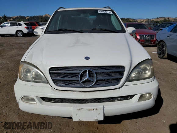 2005 Mercedes-Benz M-Class 3.7L with VIN 4JGAB57E25A535356, listed as a Copart auction lot 67868274 with 232,907 mi miles and Clean Title. Bid and sale history available at carsss.com. Image 5.