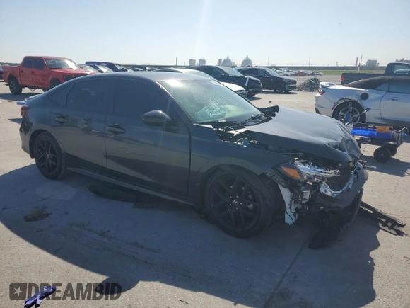 2025 Honda Civic Sport with VIN 2HGFE2F59SH539467, listed as a Copart auction lot 52300485 with 5,527 mi miles and Salvage title. Bid and sale history available at DreamBid. Image 4.