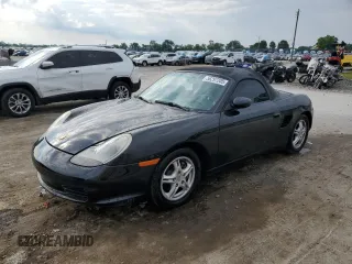 2003 Porsche Boxster z VIN WP0CA29873U621327, wystawiony jako Copart lot #56297205 z przebiegiem 57 816 mil mil oraz Szkoda całkowita • Salvage title. Historia ofert i sprzedaży dostępna na DreamBid. Obrazek 1.