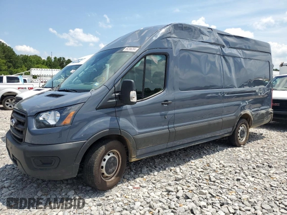 2020 Ford Transit Cargo with VIN 1FTBR3X89LKB04653, listed as a Copart auction lot 56296204 with 94,650 mi miles and Salvage Title. Bid and sale history available at carsss.com. Image 1.