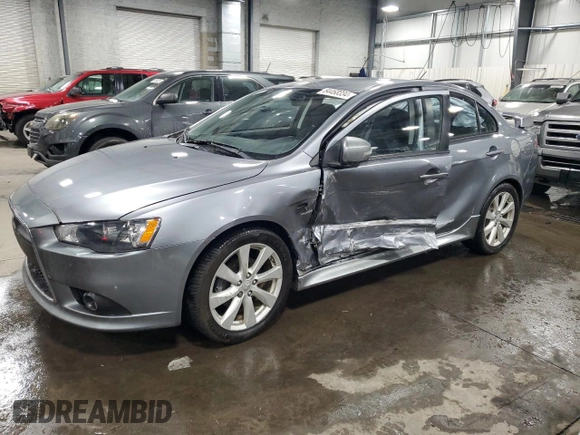 2015 Mitsubishi Lancer GT with VIN JA32U8FW4FU022218, listed as a Copart auction lot 84468334 with 76,297 mi miles and Salvage Title. Bid and sale history available at carsss.com. Image 1.
