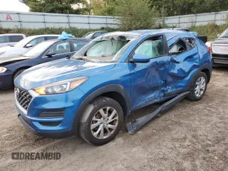2019 Hyundai Tucson SE with VIN KM8J23A48KU845459, listed as a Copart auction lot 71819214 with 99,550 mi miles and Salvage Title. Bid and sale history available at carsss.com. Image 1.