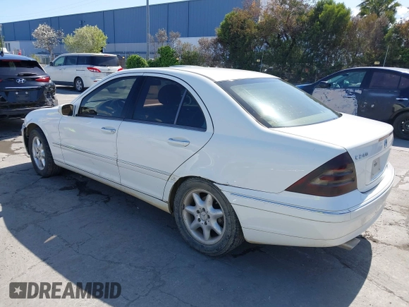 2003 Mercedes-Benz C 240 with VIN WDBRF61J93E012928, listed as a IAAI auction lot 41953644 with Not Provided miles and . Bid and sale history available at carsss.com. Image 3.
