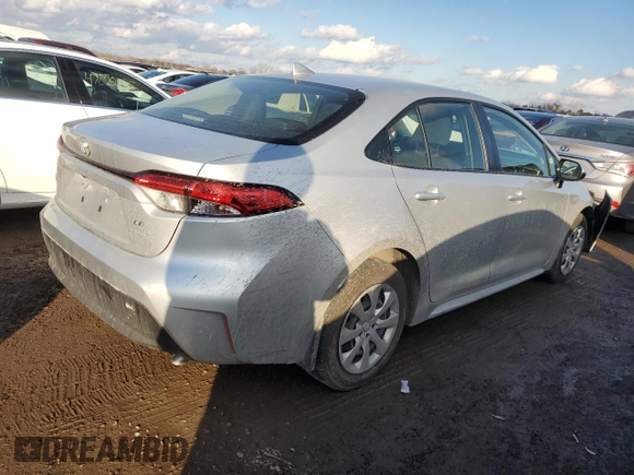 2024 Toyota Corolla LE with VIN JTDB4MEE3R3021798, listed as a Copart auction lot 47267415 with 24,343 mi miles and Salvage title. Bid and sale history available at DreamBid. Image 3.