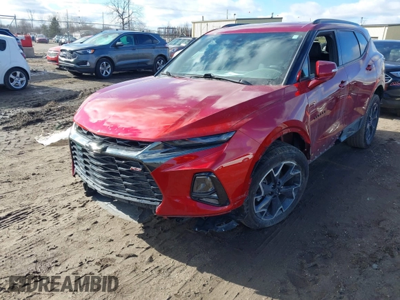 2022 Chevrolet Blazer RS with VIN 3GNKBERS9NS112212, listed as a IAAI auction lot 41663641 with 48,458 mi miles and . Bid and sale history available at DreamBid. Image 17.