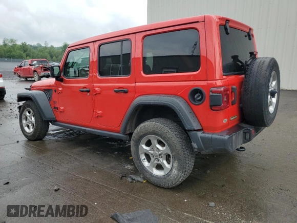 2021 Jeep Wrangler Unlimited Freedom with VIN 1C4HJXDN0MW605573, listed as a Copart auction lot 59896165 with 55,751 mi miles and Salvage title. Bid and sale history available at DreamBid. Image 2.