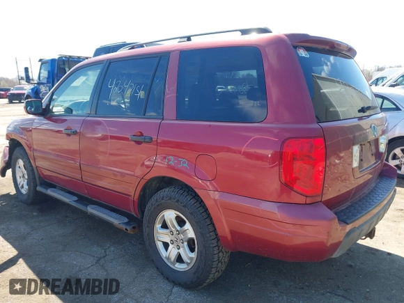2005 Honda Pilot EX-L z VIN 2HKYF18635H564218, wystawiony jako IAAI lot #42042151 z przebiegiem 190 716 mil mil oraz . Historia ofert i sprzedaży dostępna na DreamBid. Obrazek 3.