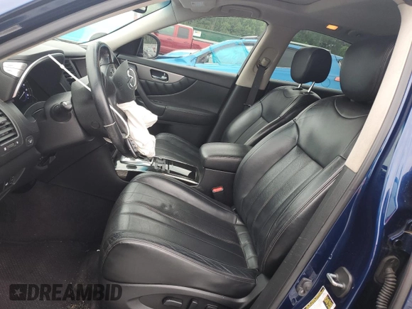 2016 Infiniti QX70 with VIN JN8CS1MU0GM671928, listed as a Copart auction lot 54887775 with 163,054 mi miles and Salvage title. Bid and sale history available at DreamBid. Image 7.