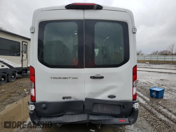 2018 Ford Transit with VIN 1FTYR2CM2JKB34520, listed as a Copart auction lot 89139775 with 129,020 mi miles and Salvage Title. Bid and sale history available at carsss.com. Image 6.