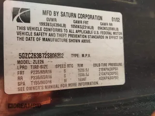 2002 Saturn VUE z VIN 5GZCZ63B72S806202, wystawiony jako IAAI lot #42240417 z przebiegiem 170 256 mil mil oraz . Historia ofert i sprzedaży dostępna na DreamBid. Obrazek 9.