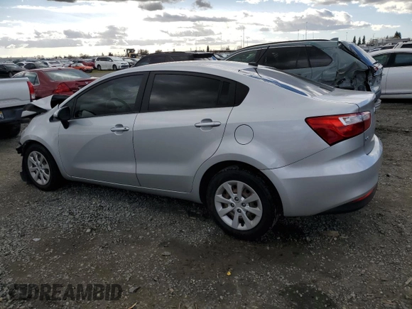 2016 Kia Rio LX with VIN KNADM4A38G6584710, listed as a Copart auction lot 45374045 with 97,932 mi miles and Salvage Title. Bid and sale history available at carsss.com. Image 2.