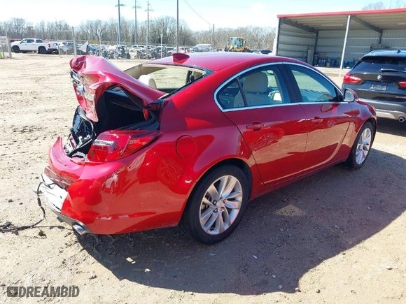 2015 Buick Regal with VIN 2G4GK5EX0F9183745, listed as a IAAI auction lot 41653498 with 104,886 mi miles. Bid and sale history available at carsss.com. Image 4.