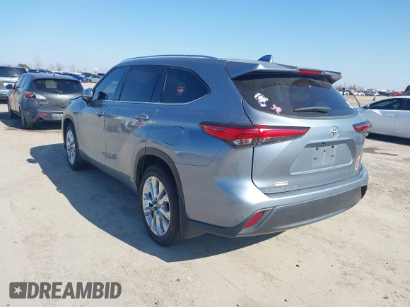 2023 Toyota Highlander L with VIN 5TDKDRAH9PS002343, listed as a IAAI auction lot 41607915 with 105,237 mi miles and . Bid and sale history available at DreamBid. Image 3.
