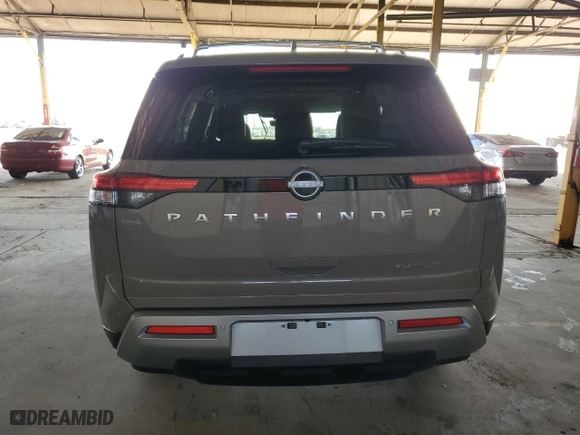 2024 Nissan Pathfinder Platinum with VIN 5N1DR3DH9RC262180, listed as a Copart auction lot 47640715 with 4,204 mi miles and Salvage Title. Bid and sale history available at carsss.com. Image 6.