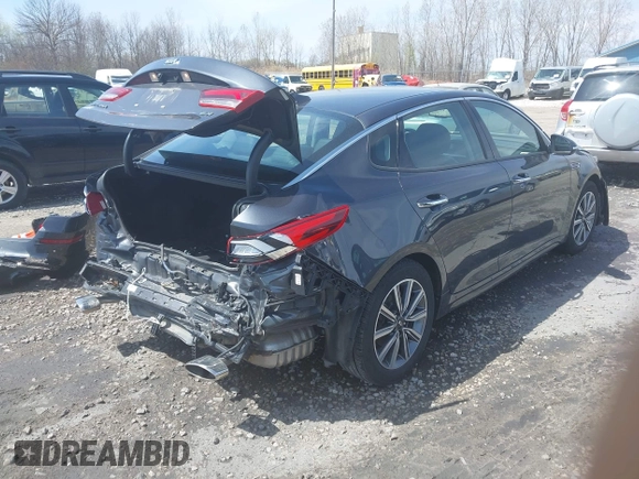 2019 Kia Optima EX with VIN 5XXGU4L19KG307229, listed as a IAAI auction lot 42159106 with 42,412 mi miles. Bid and sale history available at carsss.com. Image 4.