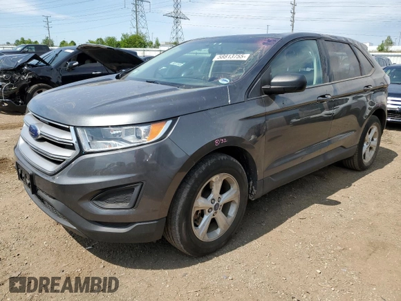 2017 Ford Edge SE with VIN 2FMPK4G91HBB33828, listed as a Copart auction lot 58813755 with 54,248 mi miles and Salvage title. Bid and sale history available at DreamBid. Image 1.