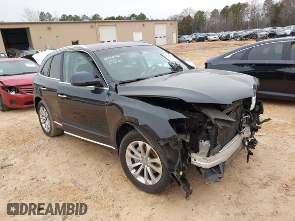 2016 Audi Q5 Premium Plus with VIN WA1L2AFP6GA046870, listed as a IAAI auction lot 41619585 with 167,139 mi miles. Bid and sale history available at carsss.com. Image 1.