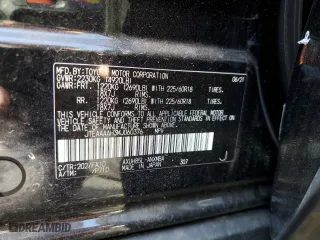 2021 Toyota Venza LE with VIN JTEAAAAH3MJ060376, listed as a Copart auction lot 59752932 with 20,631 mi miles. Bid and sale history available at carsss.com. Image 10.