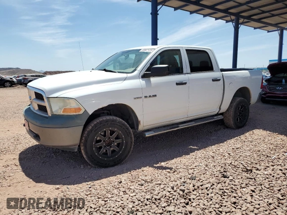 2010 Dodge 1500 SLT z VIN 1D7RV1CT4AS129018, wystawiony jako Copart lot #58967125 z przebiegiem 135 144 mil mil oraz Czysty tytuł • Clean title. Historia ofert i sprzedaży dostępna na DreamBid. Obrazek 1.