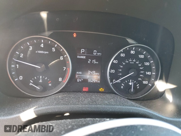 2017 Hyundai Elantra Limited with VIN 5NPD84LF8HH155931, listed as a Copart auction lot 48143025 with 95,254 mi miles and Salvage Title. Bid and sale history available at DreamBid. Image 9.