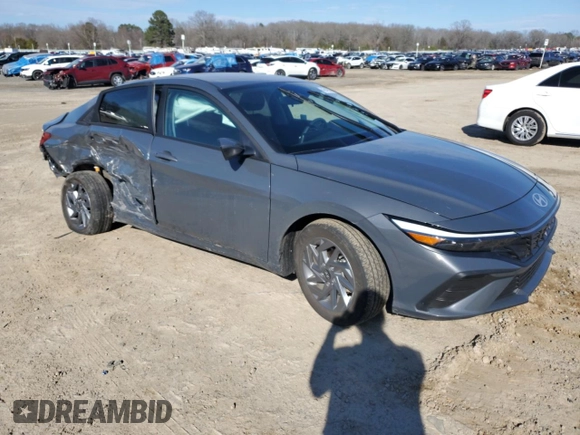 2024 Hyundai Elantra SEL with VIN KMHLM4DG3RU817352, listed as a Copart auction lot 46942885 with 24,432 mi miles and Salvage Title. Bid and sale history available at carsss.com. Image 4.