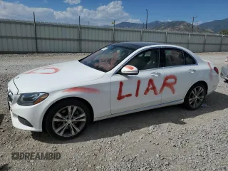 2015 Mercedes-Benz C 300 Luxury with VIN 55SWF4KB8FU070644, listed as a Copart auction lot 65435945 with 99,393 mi miles and Salvage title. Bid and sale history available at DreamBid. Image 1.