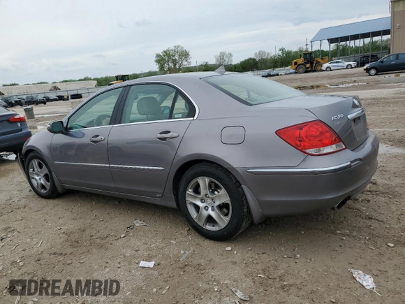 2005 Acura RL with VIN JH4KB16595C009988, listed as a Copart auction lot 54700185 with 189,486 mi miles and Salvage title. Bid and sale history available at DreamBid. Image 2.