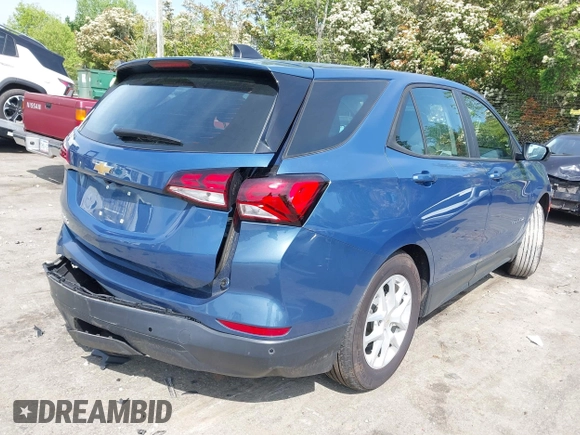 2024 Chevrolet Equinox LS with VIN 3GNAXHEG9RL361156, listed as a IAAI auction lot 42031918 with 10,957 mi miles and . Bid and sale history available at DreamBid. Image 4.
